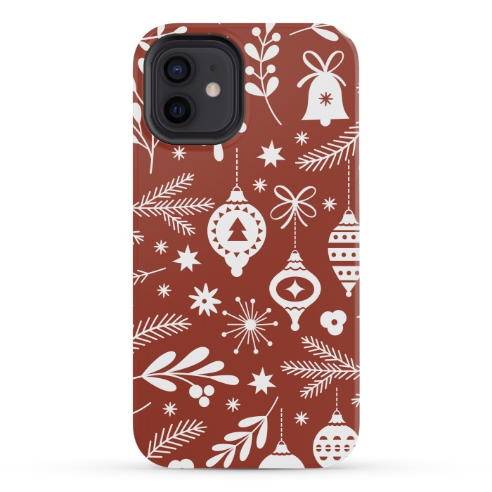 iPhone 12 mini StrongFit Christmas Pattern II by ArtsCase