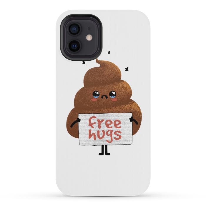 iPhone 12 mini StrongFit Free Hugs Poop by Afif Quilimo