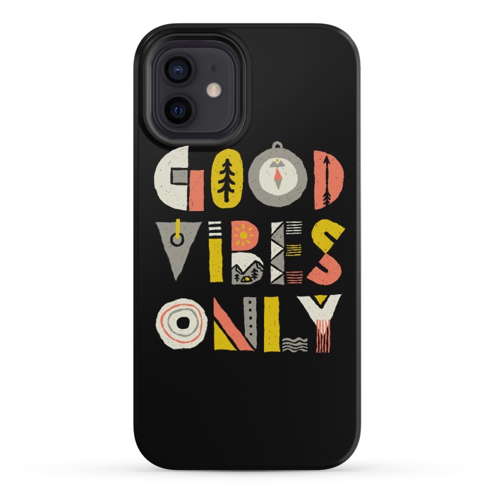 iPhone 12 mini StrongFit Good Vibes Only by Afif Quilimo