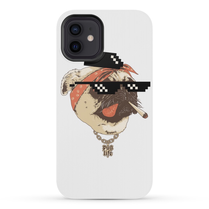 iPhone 12 mini StrongFit Pug Life by Afif Quilimo