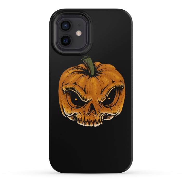 iPhone 12 mini StrongFit Skull Pumkin by Afif Quilimo