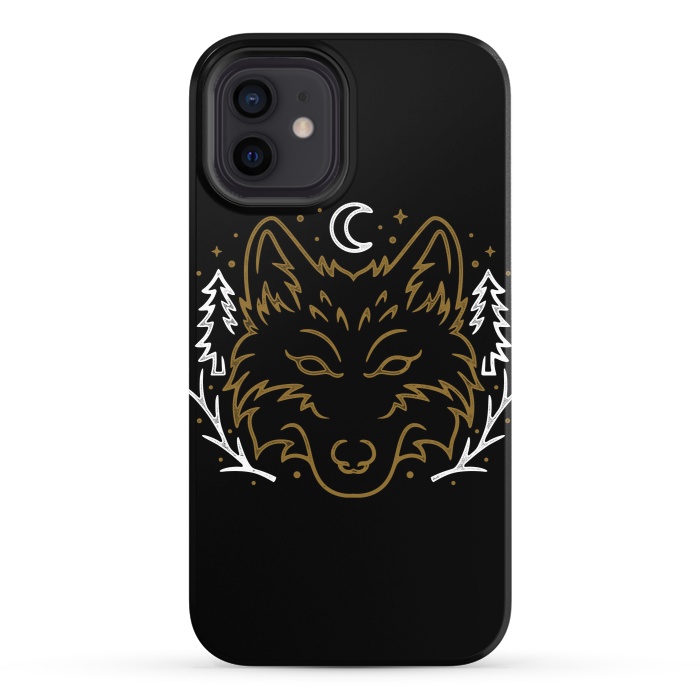 iPhone 12 StrongFit Wolf Bench by Afif Quilimo