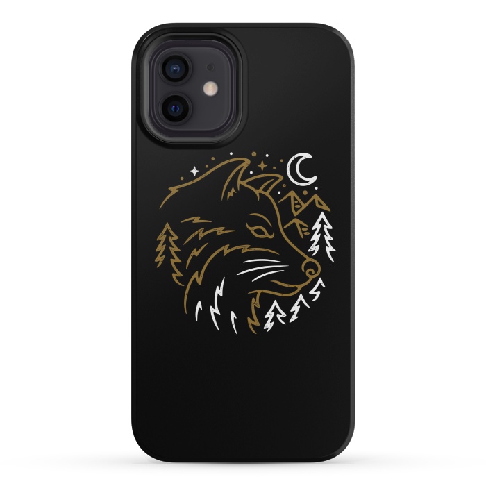 iPhone 12 mini StrongFit Wolf Wild by Afif Quilimo