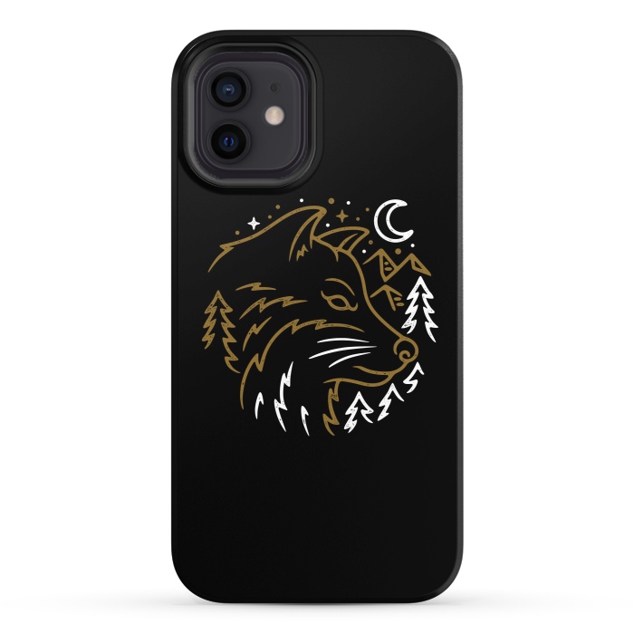 iPhone 12 StrongFit Wolf Wild by Afif Quilimo