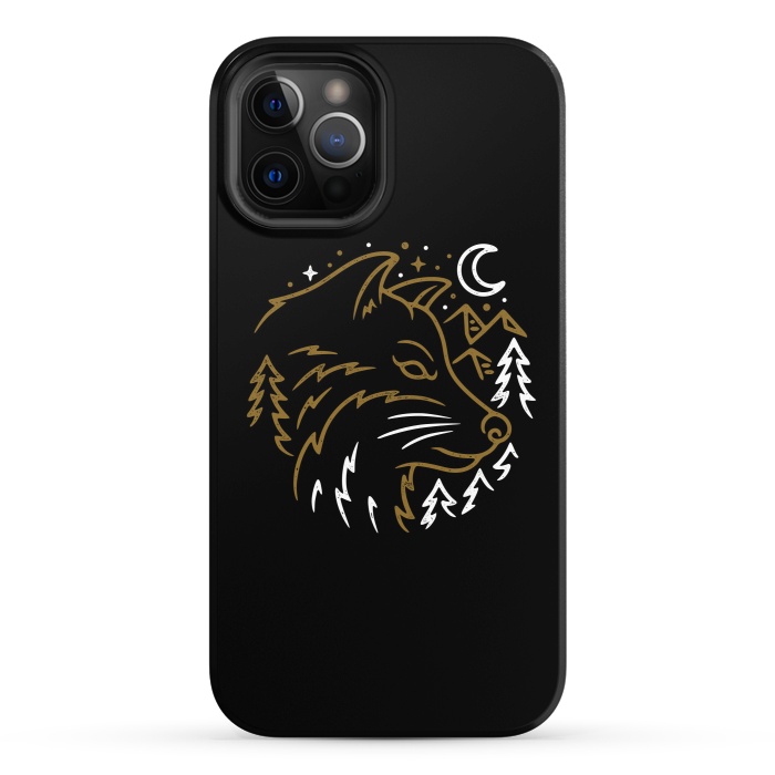 iPhone 12 Pro StrongFit Wolf Wild by Afif Quilimo