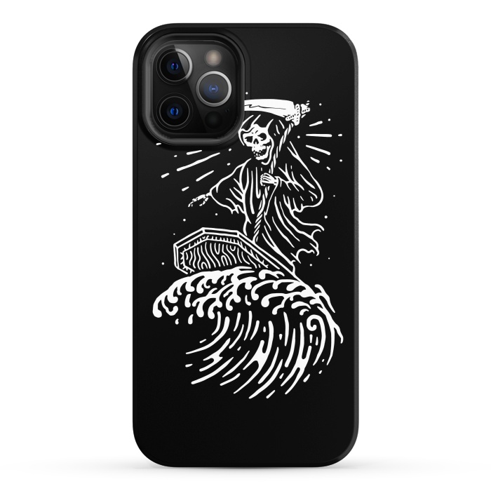 iPhone 12 Pro StrongFit Grim Surfer by Afif Quilimo