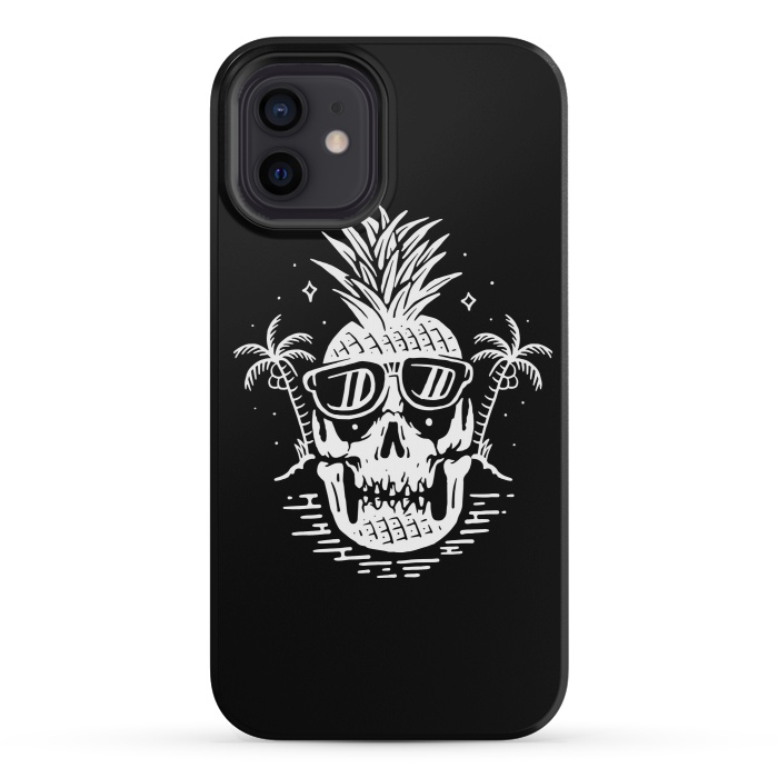 iPhone 12 mini StrongFit Skull Pineapple 2 by Afif Quilimo