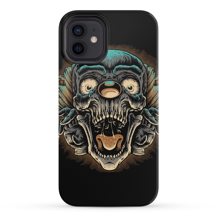 iPhone 12 mini StrongFit Scary Clown by Afif Quilimo