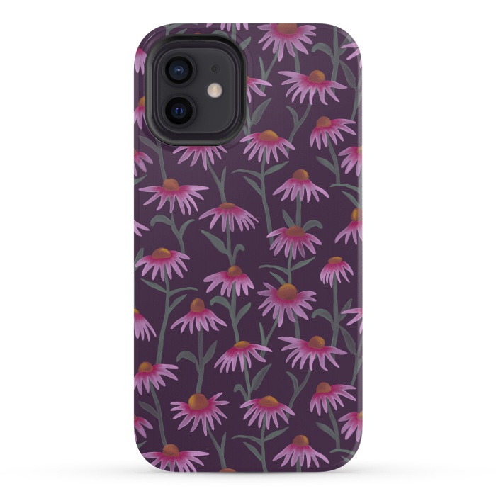 iPhone 12 StrongFit Echinacea Flowers by Tishya Oedit