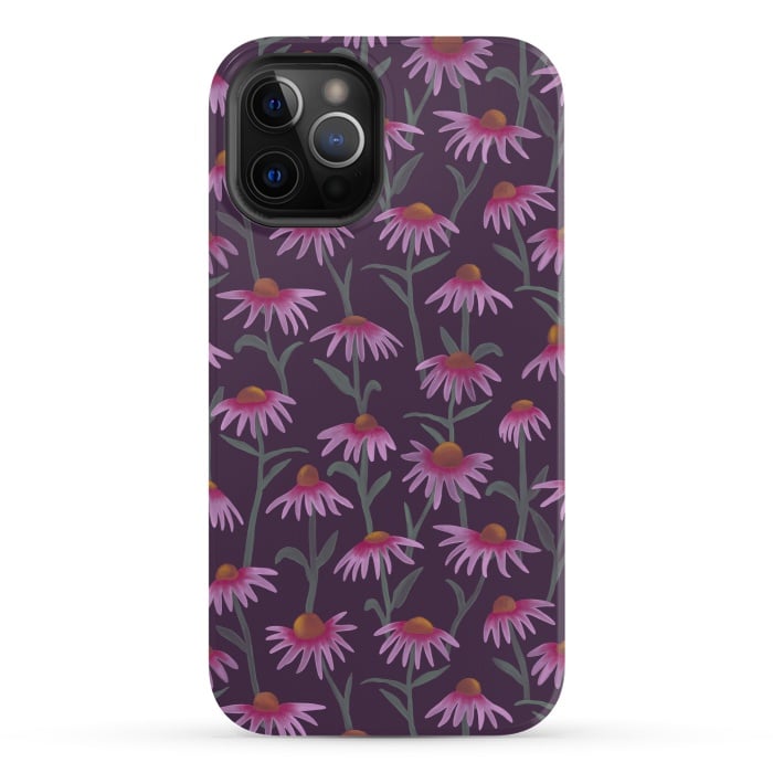 iPhone 12 Pro StrongFit Echinacea Flowers by Tishya Oedit