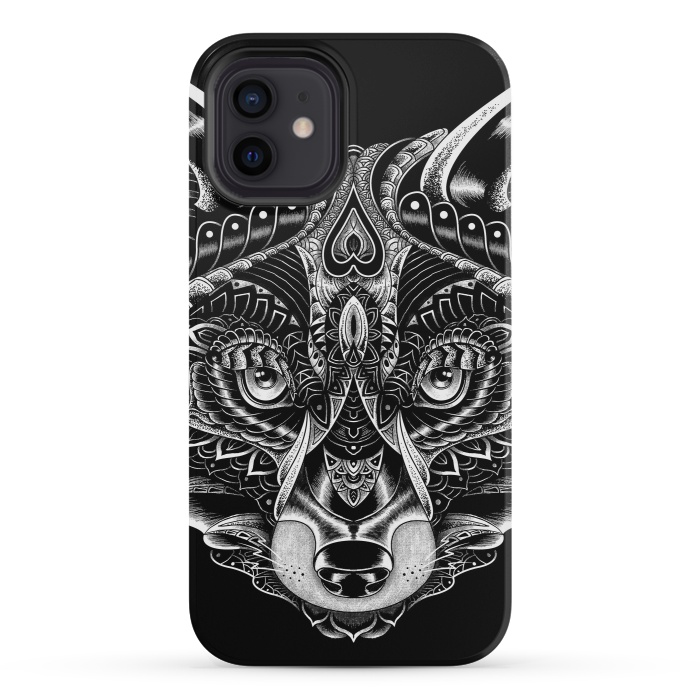 iPhone 12 mini StrongFit Fox Ornate by Afif Quilimo