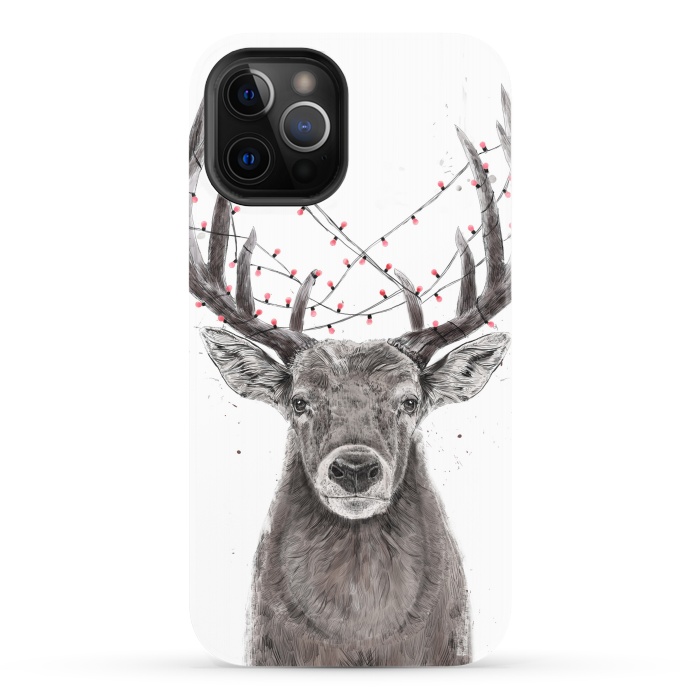 iPhone 12 Pro StrongFit Xmas deer II by Balazs Solti