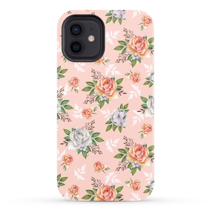 iPhone 12 StrongFit Vintage roses by Julia Badeeva