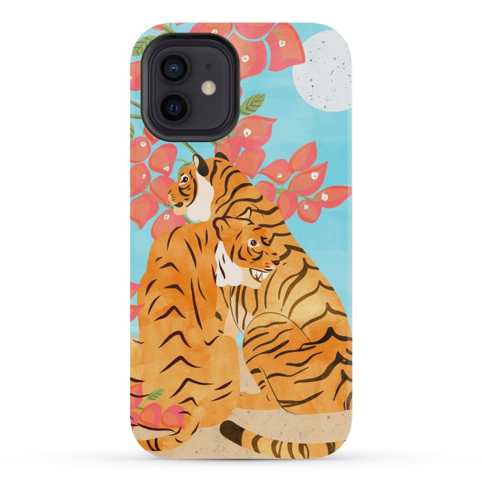 iPhone 12 mini StrongFit Tiger Honeymoon by Uma Prabhakar Gokhale