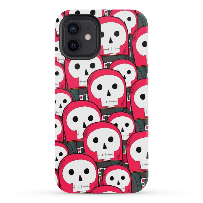 iPhone 12 mini StrongFit The skeleton astronauts by Steve Wade (Swade)