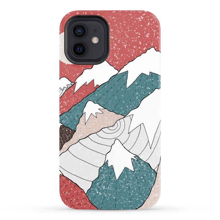 iPhone 12 StrongFit The winter snow peaks by Steve Wade (Swade)