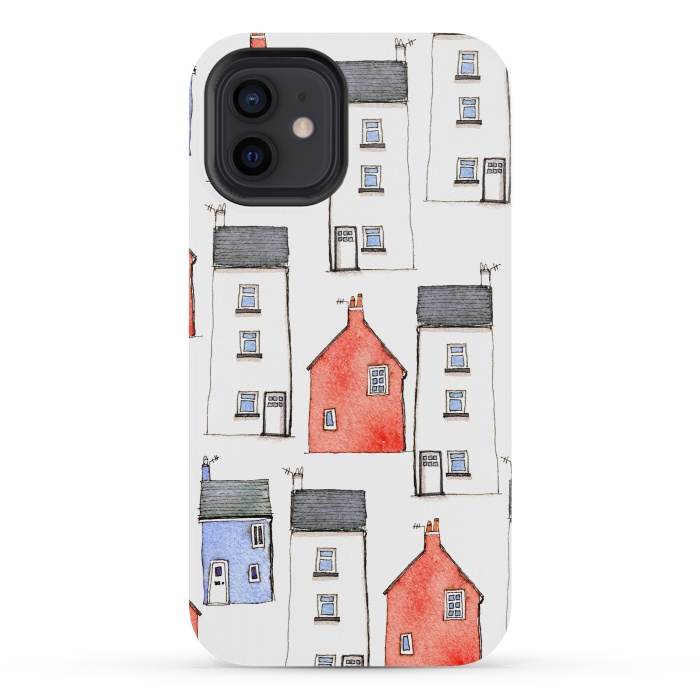 iPhone 12 mini StrongFit Devon Houses by Nic Squirrell
