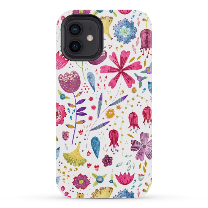 iPhone 12 mini StrongFit Autumn Hedgerow by Nic Squirrell