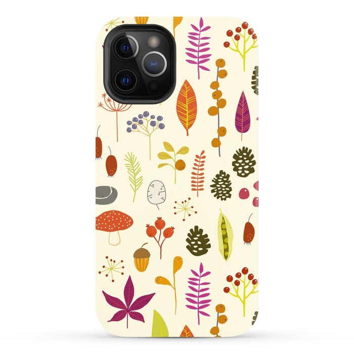 iPhone 12 Pro Max StrongFit Autumn Nature Bits by Nic Squirrell