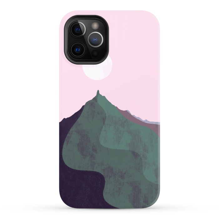iPhone 12 Pro StrongFit The  mauve sky peak by Steve Wade (Swade)