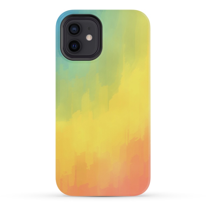 iPhone 12 mini StrongFit Watercolors Mix by Texnotropio