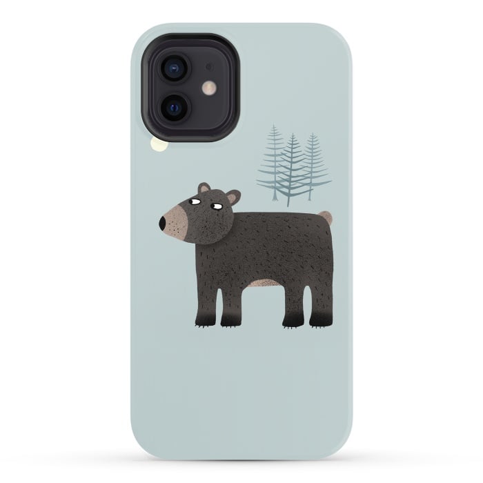iPhone 12 StrongFit The Bear, the Trees and the Moon by Nic Squirrell