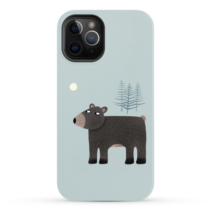 iPhone 12 Pro Max StrongFit The Bear, the Trees and the Moon by Nic Squirrell