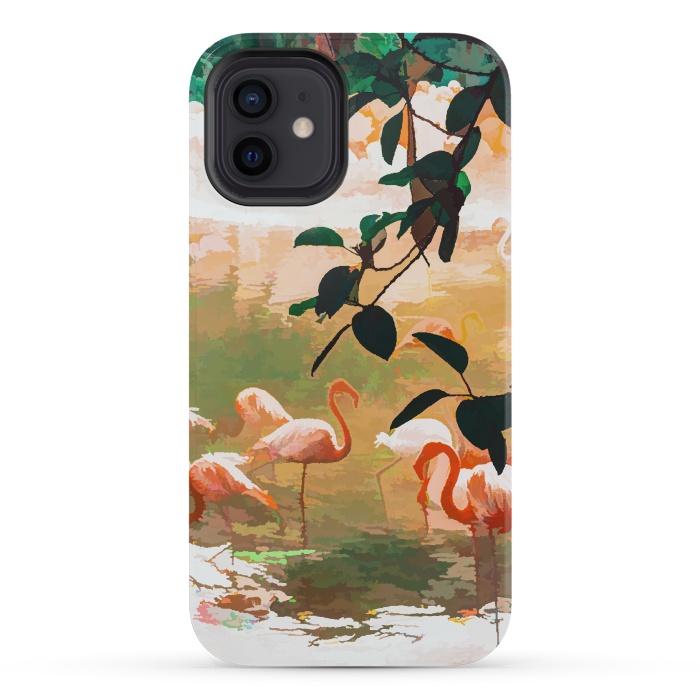iPhone 12 mini StrongFit Flamingo Sighting by Uma Prabhakar Gokhale