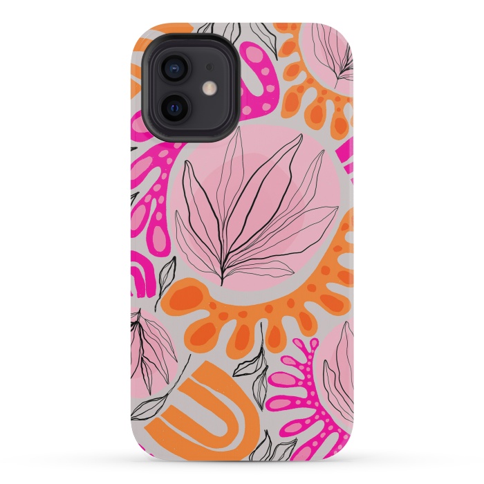 iPhone 12 mini StrongFit Matiso Floral by Hanny Agustine