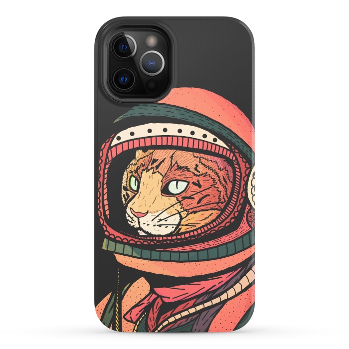 iPhone 12 Pro StrongFit The ginger space cat by Steve Wade (Swade)