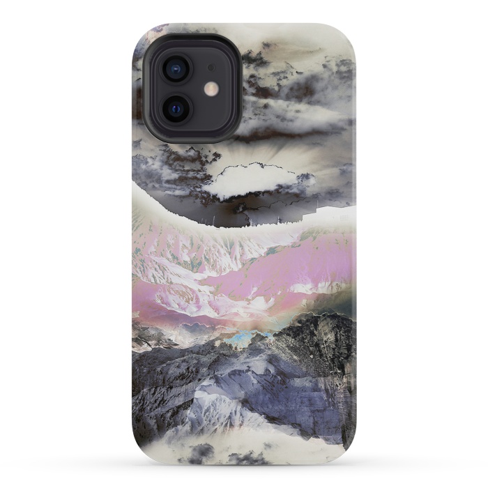 iPhone 12 mini StrongFit Mountain landscape digital art by Oana 