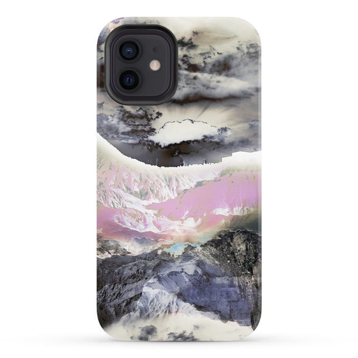 iPhone 12 StrongFit Mountain landscape digital art by Oana 