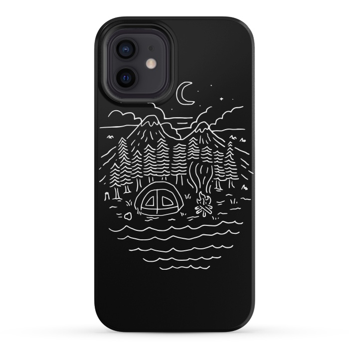 iPhone 12 mini StrongFit The Great Outdoors (for dark) by Afif Quilimo