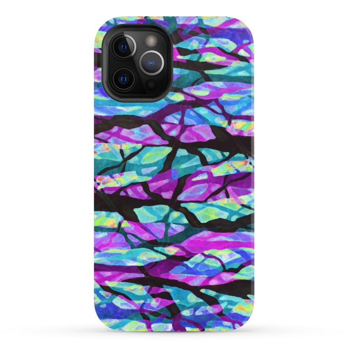iPhone 12 Pro Max StrongFit Abstract Trees Digital Art G551 by Medusa GraphicArt