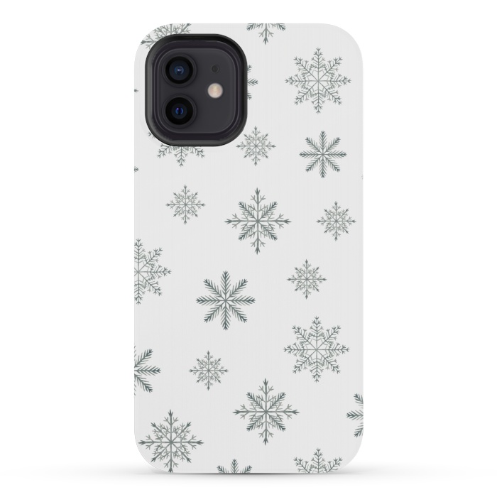 iPhone 12 mini StrongFit Snowflakes by Julia Badeeva