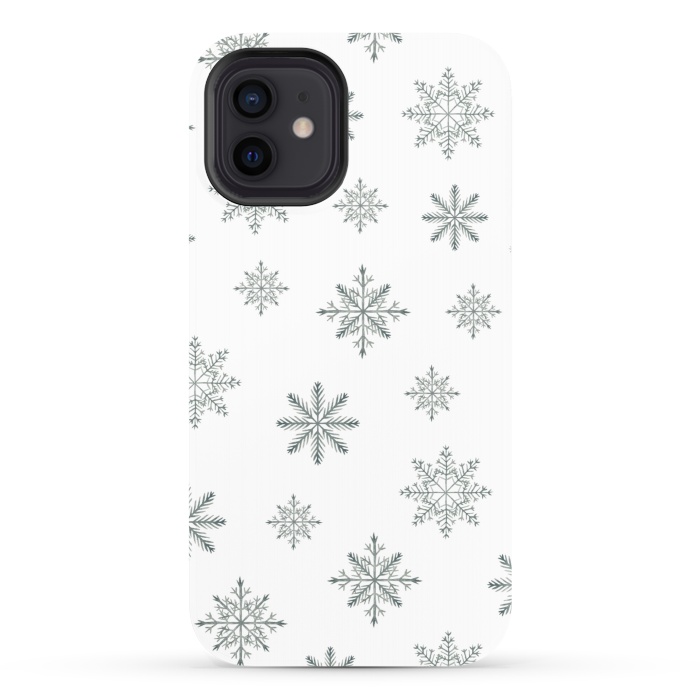 iPhone 12 StrongFit Snowflakes by Julia Badeeva