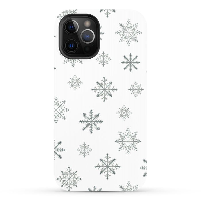 iPhone 12 Pro StrongFit Snowflakes by Julia Badeeva