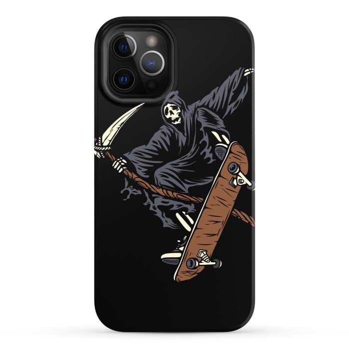 iPhone 12 Pro StrongFit Skate Reaper by Afif Quilimo