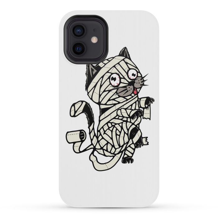 iPhone 12 mini StrongFit Mummy Cat by Afif Quilimo