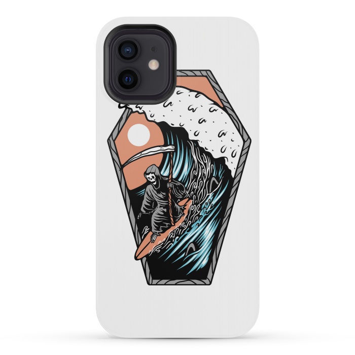 iPhone 12 mini StrongFit Surf Till Die by Afif Quilimo