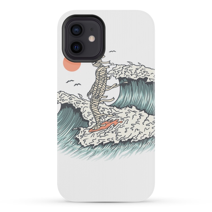 iPhone 12 mini StrongFit Mummy Surfing by Afif Quilimo