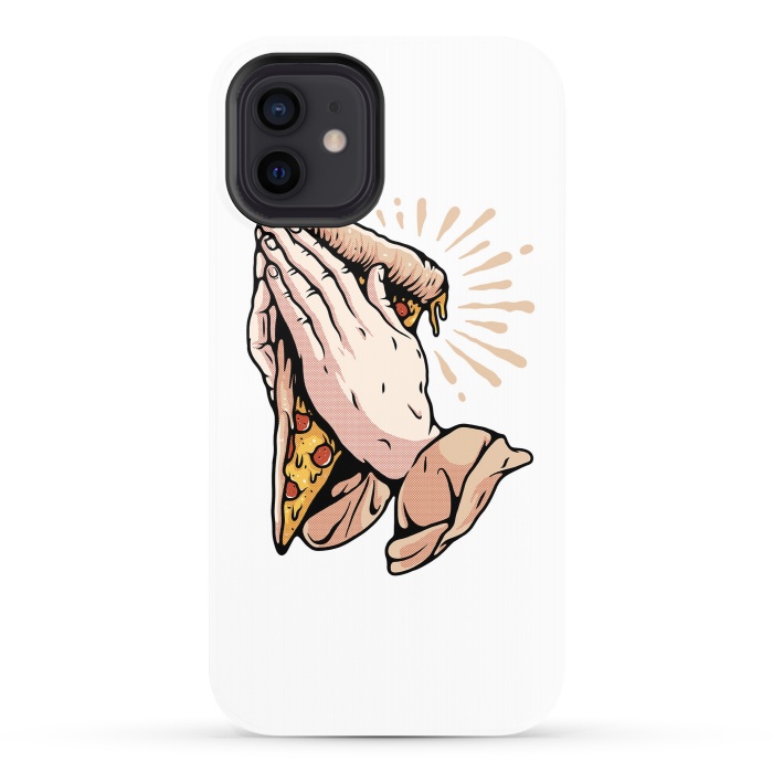 iPhone 12 StrongFit Pray for Pizza by Afif Quilimo