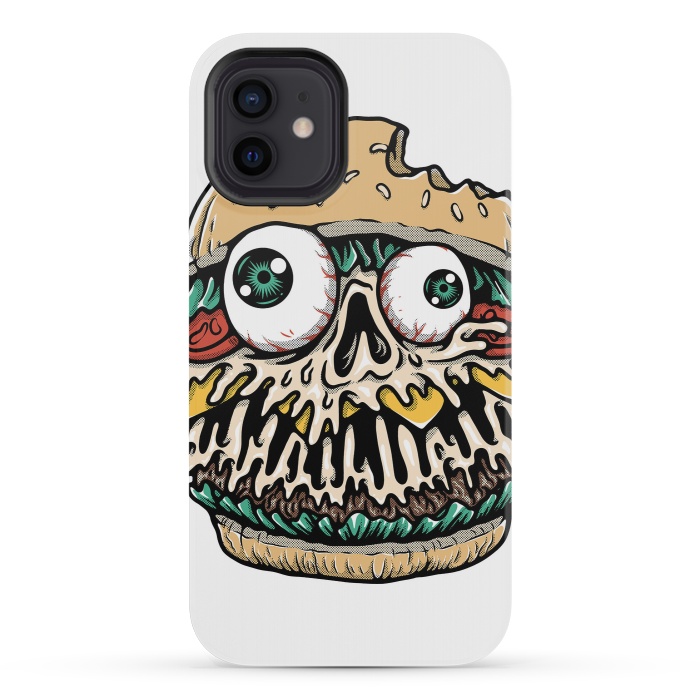 iPhone 12 mini StrongFit Hamburger Monster by Afif Quilimo