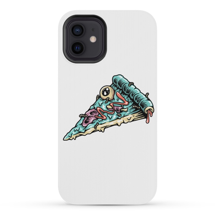 iPhone 12 mini StrongFit Pizza Zombie by Afif Quilimo