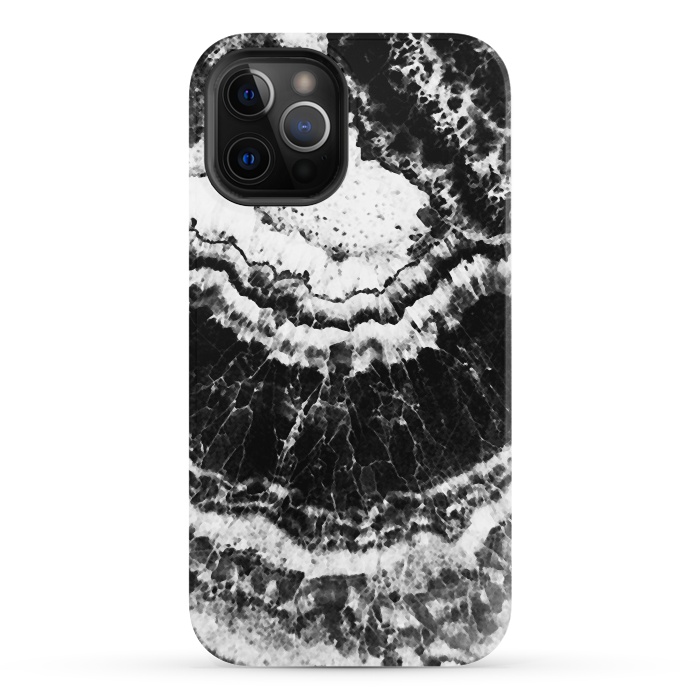 iPhone 12 Pro StrongFit Dark geode marble etxture by Oana 