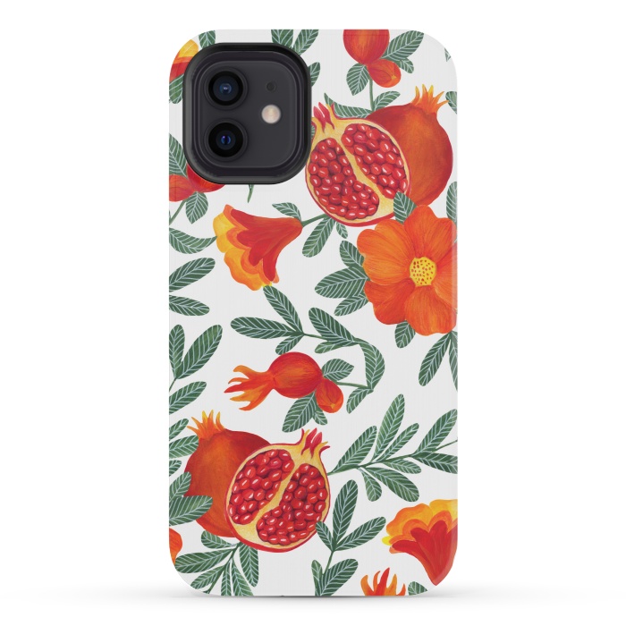 iPhone 12 mini StrongFit Pomegranate by Julia Badeeva