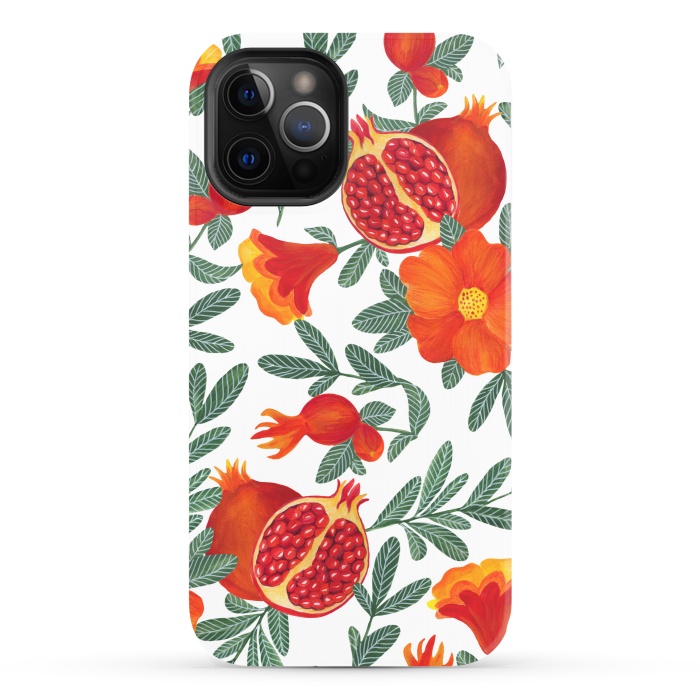 iPhone 12 Pro StrongFit Pomegranate by Julia Badeeva