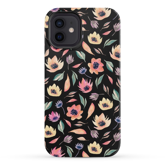 iPhone 12 mini StrongFit Floral pattern by Julia Badeeva
