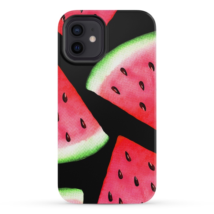 iPhone 12 mini StrongFit Watermelon by Julia Badeeva