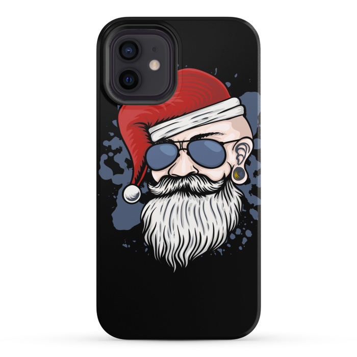 iPhone 12 StrongFit funny santa claus by haroulita